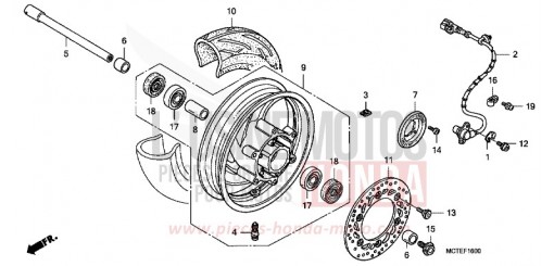 FRONT WHEEL FJS400D6 de 2006